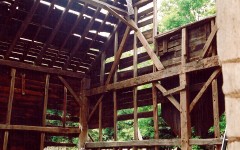 The Bacon Hill Barn before restoration.