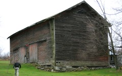 The Junction Rd Barn before restoration.