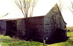 The Pony Creek Dutch Barn before restoration.