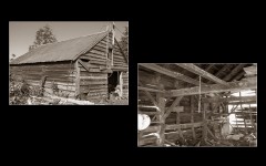 The Homestead Fiber Crafts Barn before restoration.